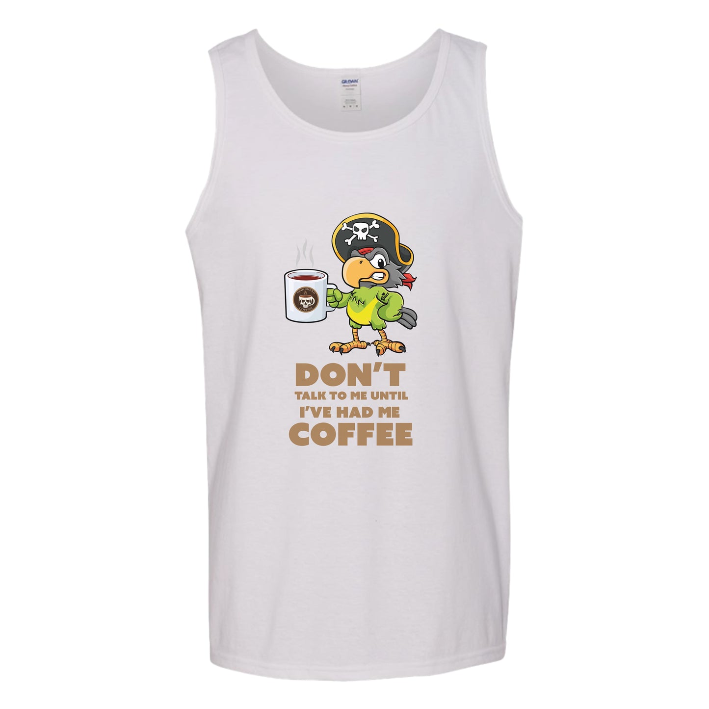 Don’t Talk to Me Men's Tank – Pirate Parrot Graphic