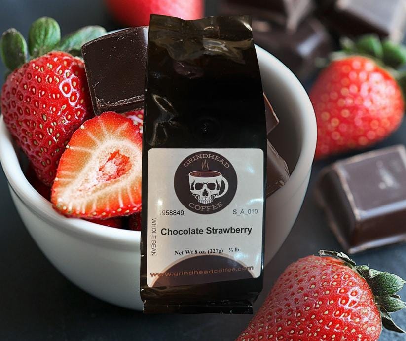 Strawberry Coffee - Luxury Coffee Lover Gift - Lightly Roasted - Sweet Coffee