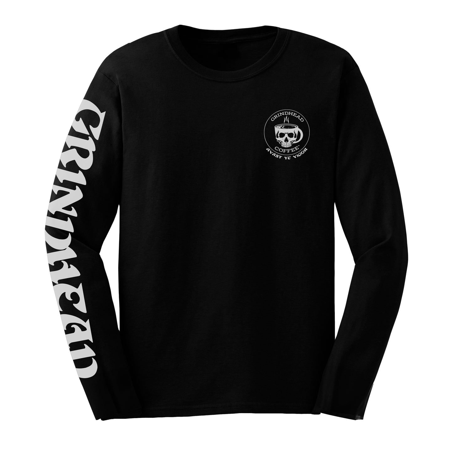 Tee - LS - White Kraken