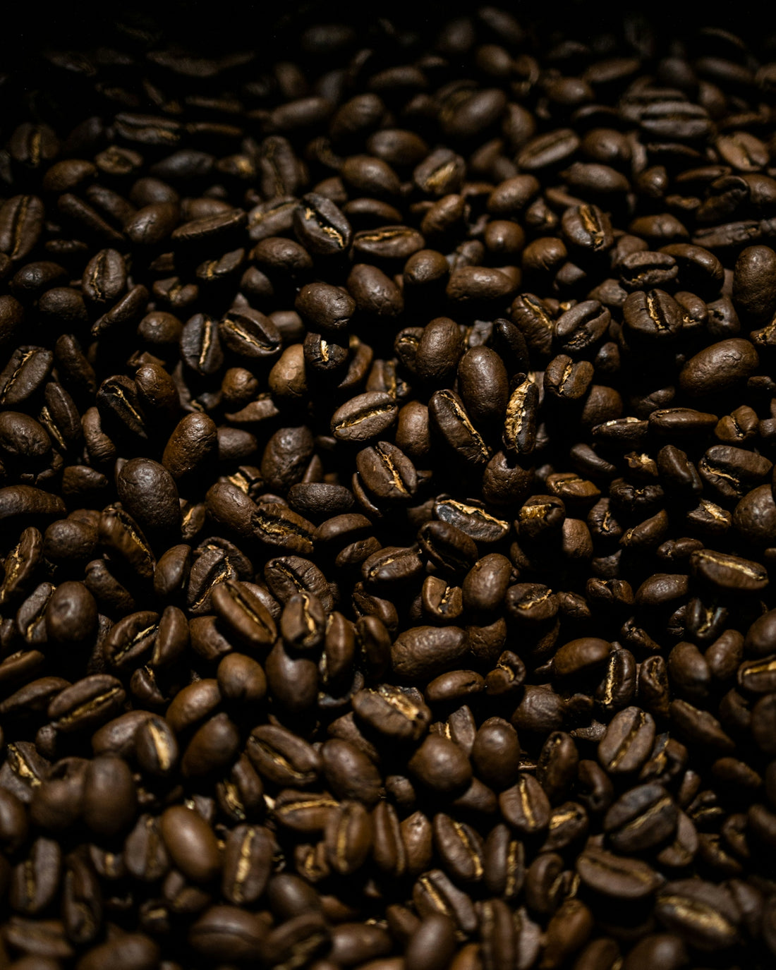 a pile of coffee beans
