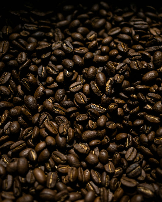 a pile of coffee beans