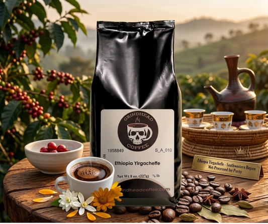 Single Origin | Ethiopia Yirgacheffe – Light-Medium Roast Coffee Beans – Whole Beans / Ground