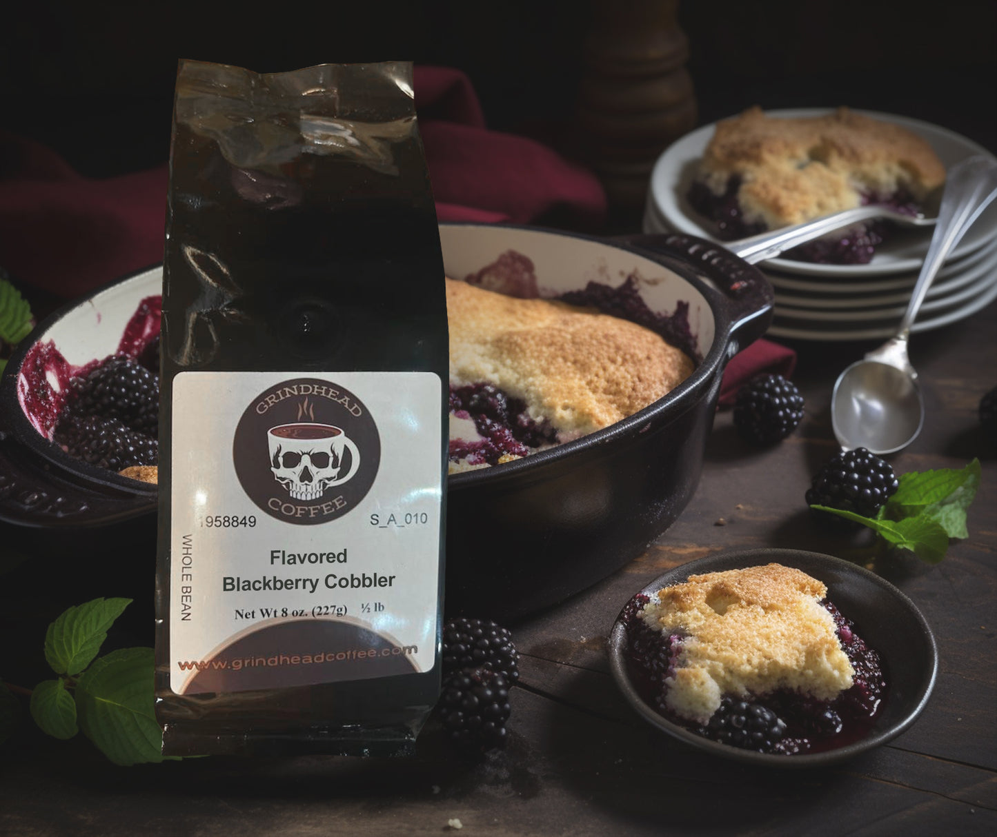 Blackberry Cobbler Flavored Coffee - Medium Bodied Brew Coffee