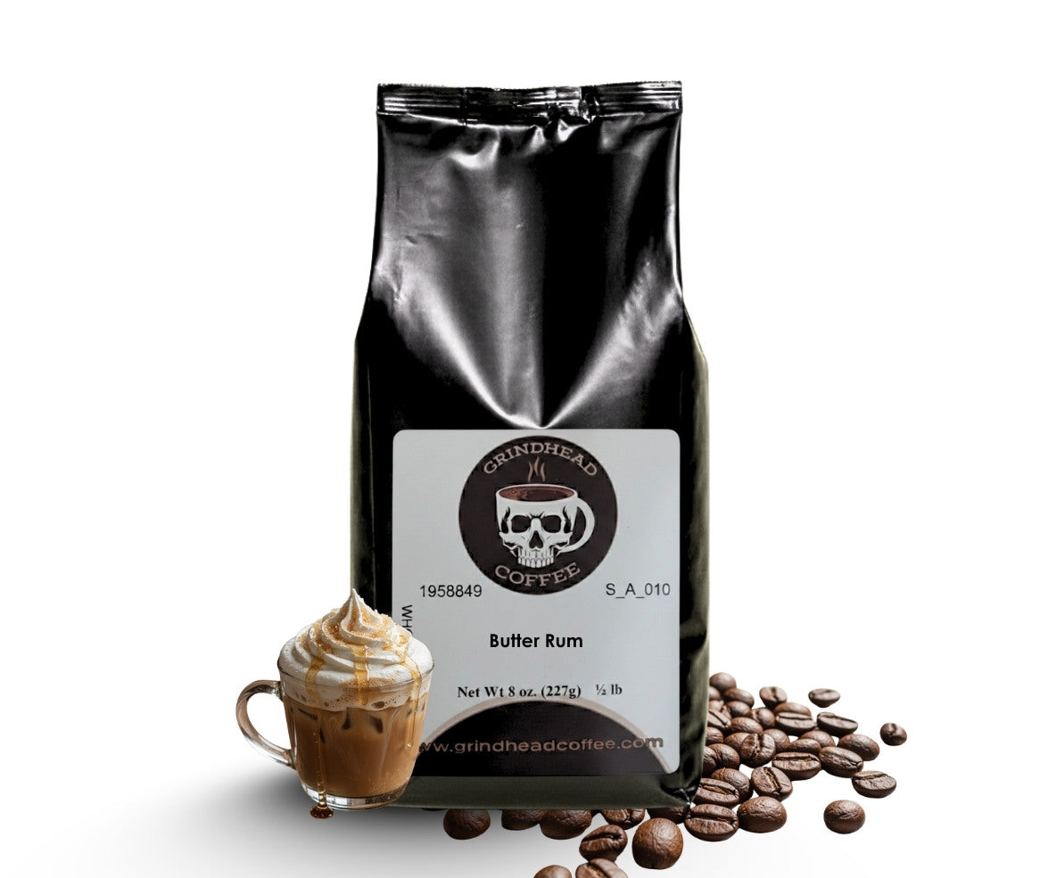 Butter Rum Flavor – Medium Roast, Warm Butter & Aromatic Caribbean Rum