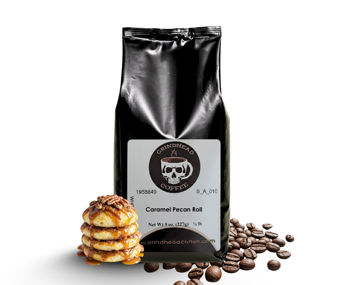 Caramel Pecan Roll – Medium Roast, Glossy Caramel & Southern Pecan