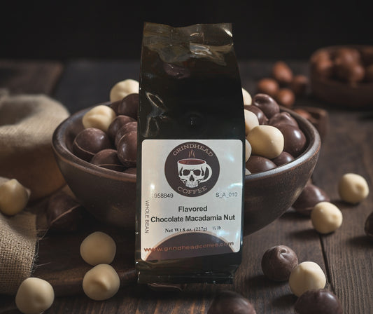 Chocolate Macadamia Nut Flavored Coffee - Medium Bodied Brew Coffee