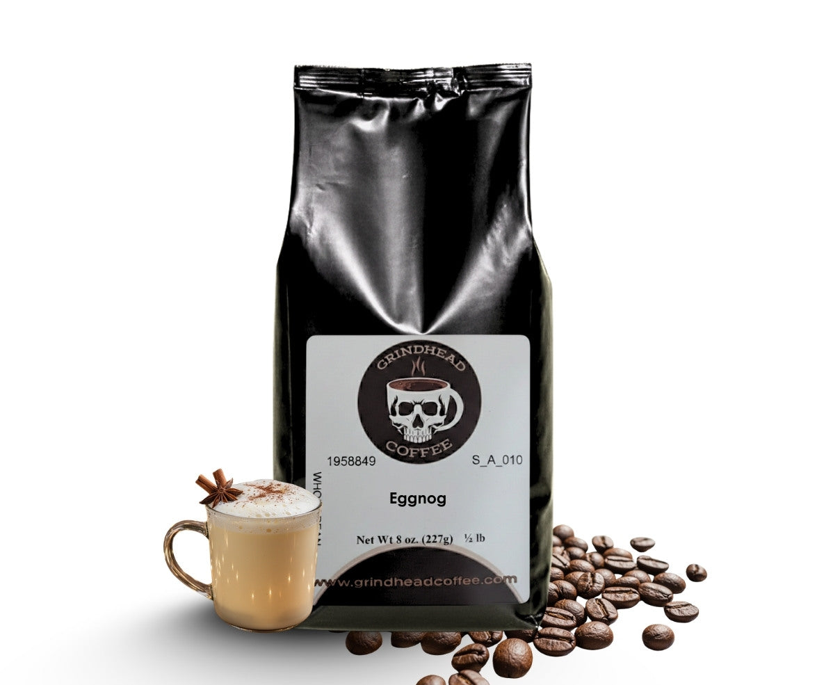 Egg Nog Flavor – Medium Roast, Creamy Nutmeg & Warm Cinnamon