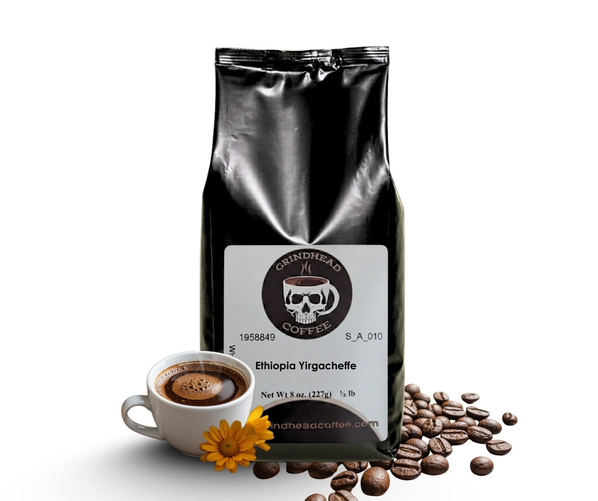 Ethiopia Yirgacheffe – Medium-Light Roast, Floral & Sweet Citrus Notes