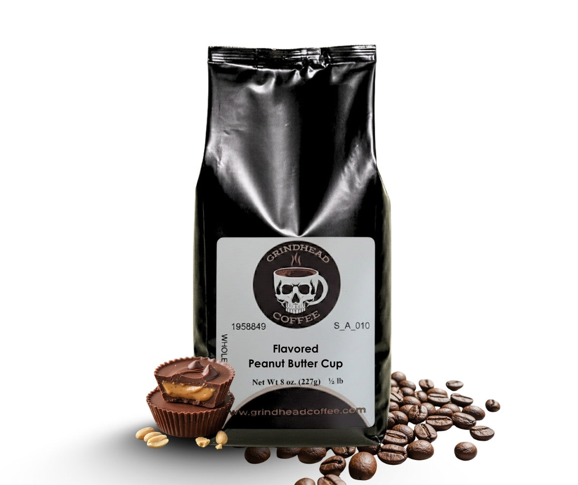 Peanut Butter Cup Flavor – Medium Roast, Creamy Peanut Butter & Swiss Chocolate