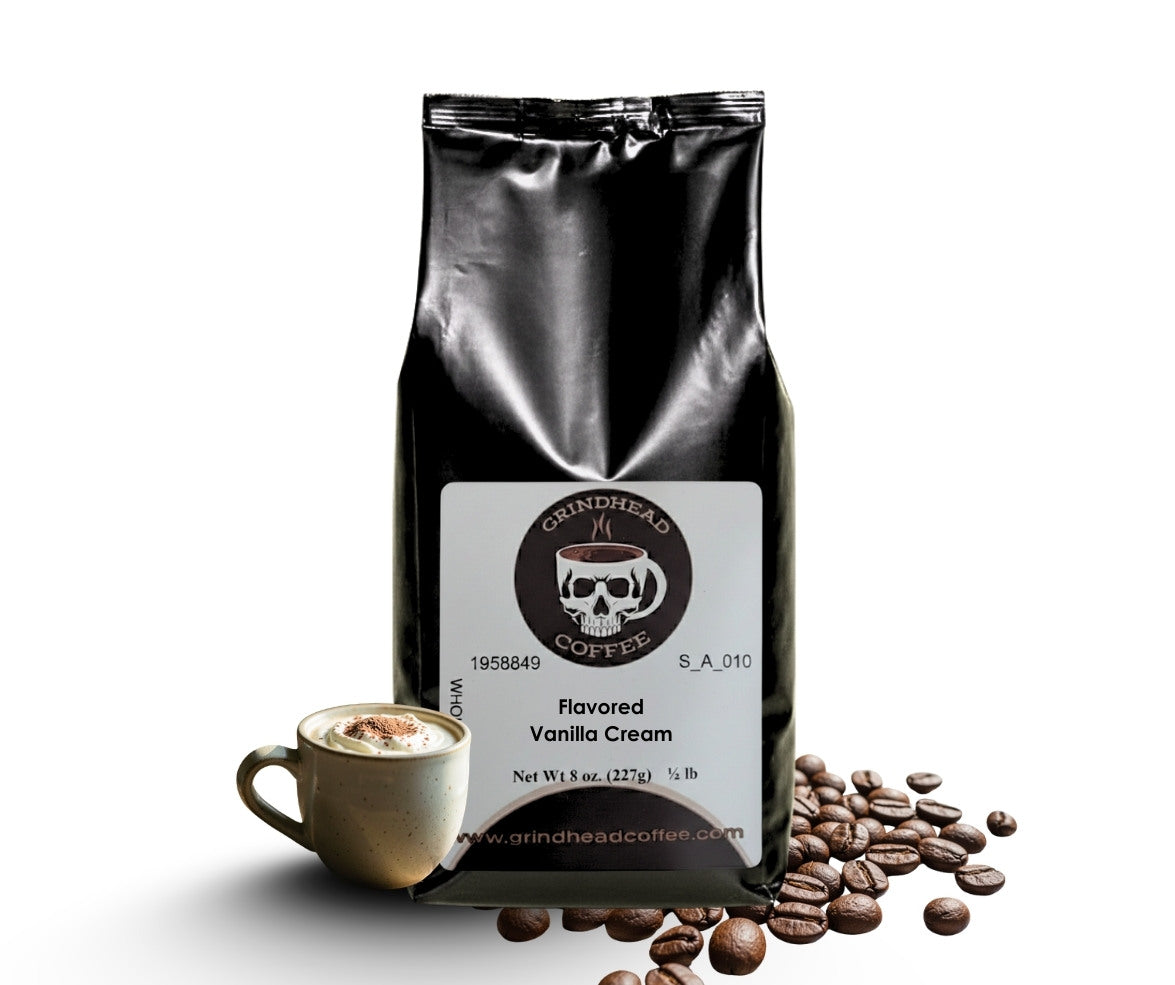 Vanilla Cream Flavor – Medium Roast, Rich Vanilla & Velvet Cream Finish