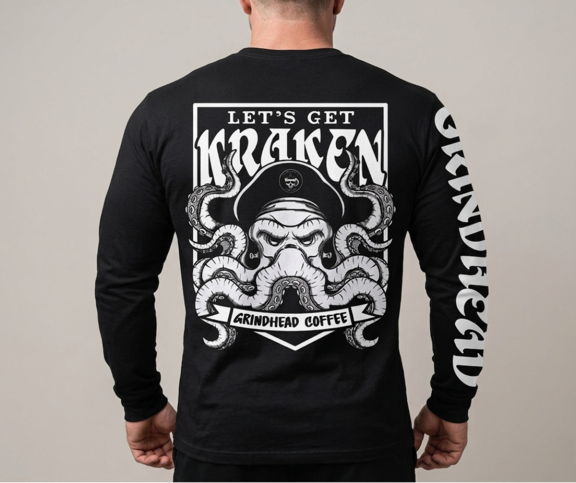 Long Sleeve Logo Tee – Premium Cotton, Bold Sleeve Graphic & Chest Logo