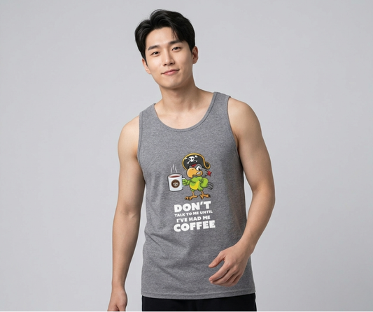 Don’t Talk to Me Men's Tank – Pirate Parrot Graphic