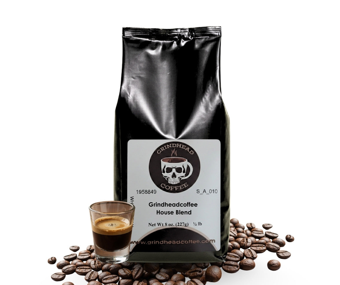 GrindHead Gourmet House Blend Coffee – Medium Roast, Smooth Caramel & Dark Chocolate