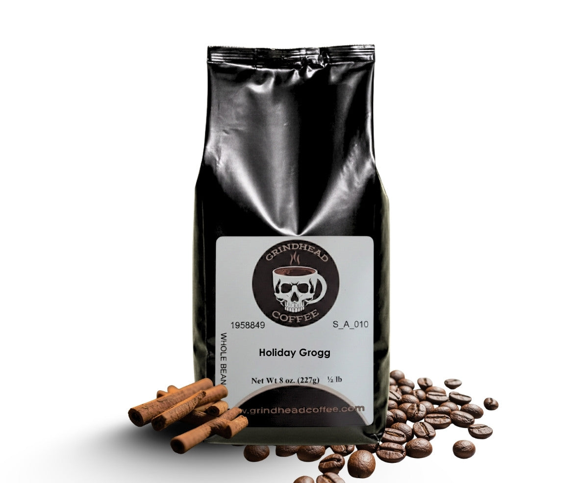 Holiday Grogg Flavor – Medium Roast, Scottish Brandy, Roasted Pecan & Cinnamon