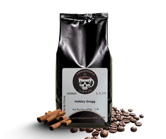 Holiday Grogg Flavor – Medium Roast, Scottish Brandy, Roasted Pecan & Cinnamon