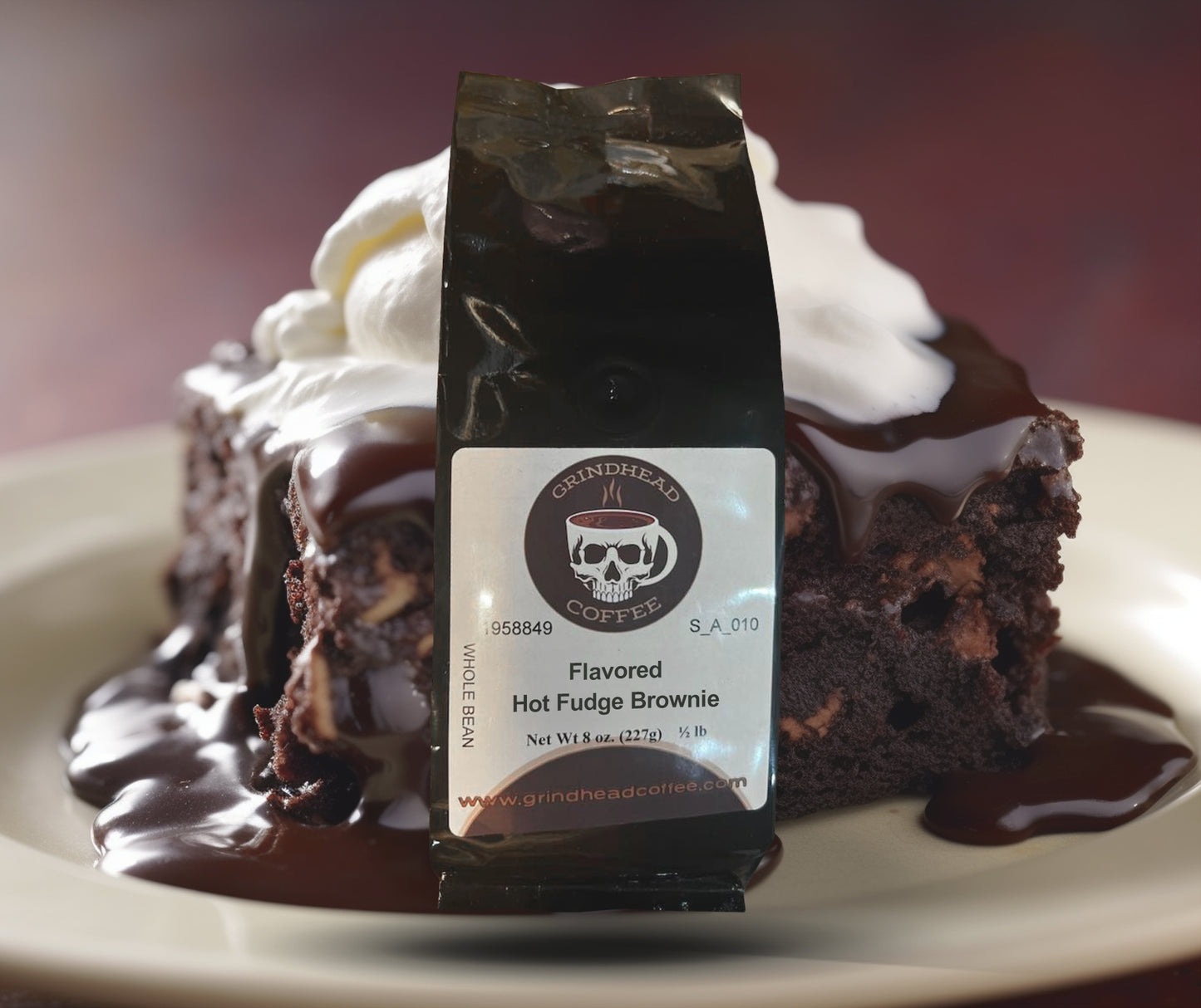 Hot Fudge Brownie Flavored Coffee - Medium Bodied Brew Coffee