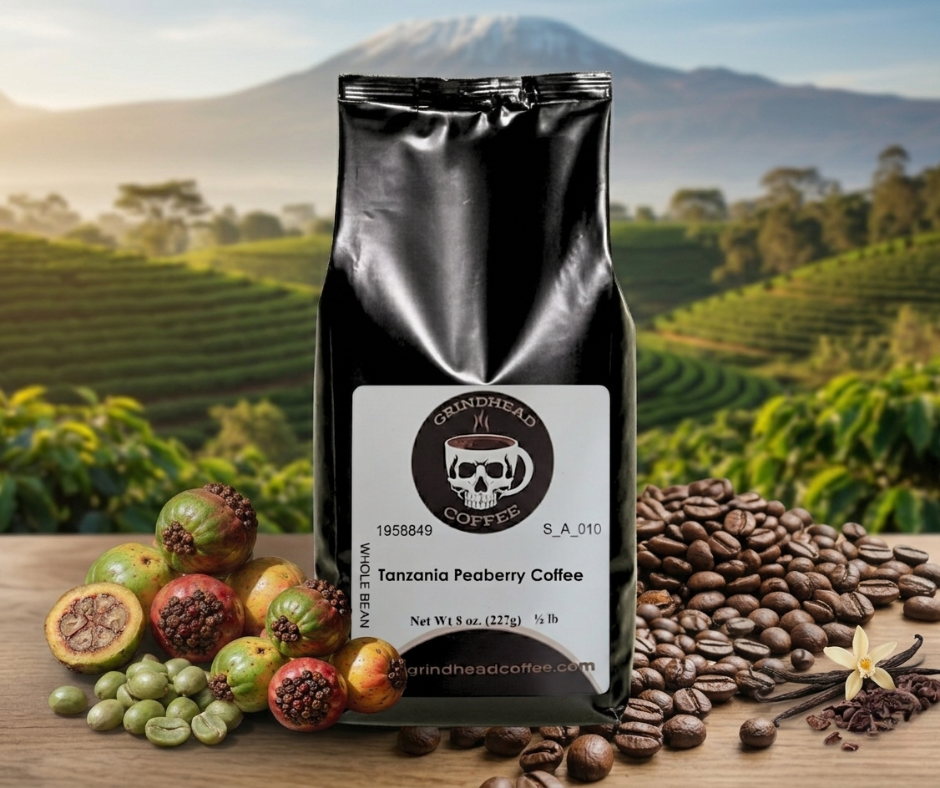 Single Origin | Bali 'Tanzania Peaberry' – Light-Medium Roast Coffee Beans – Whole Beans / Ground