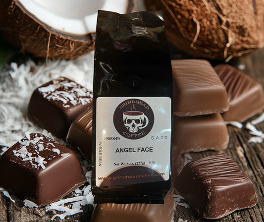 Angel Face - Luxury Coffee Lover Gift - Swiss Chocolate and Coconut