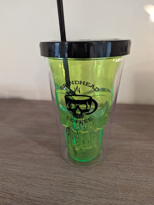 Glow In The Dark Tumbler - Grindheadcoffee Cold Cup