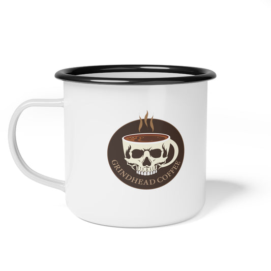 Grindhead Coffee Merch Enamel Camp Cup